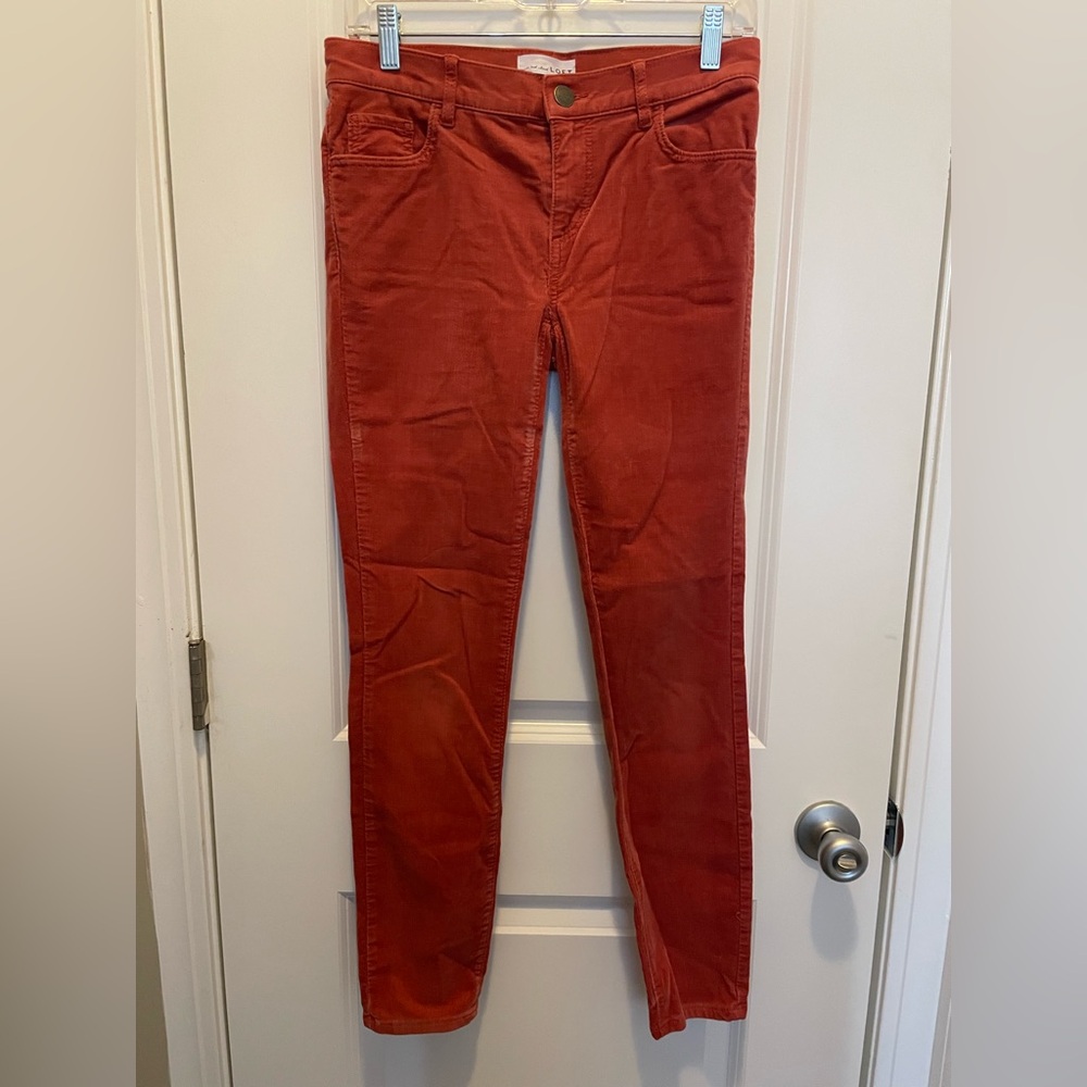 LOFT Terracotta Corduroy Trousers
